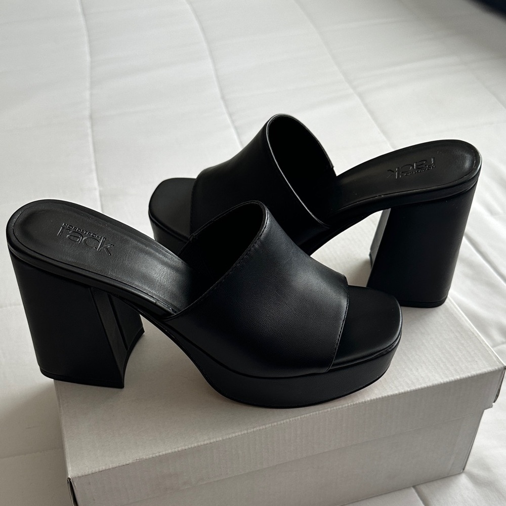 Ryka Black Platform Sandals